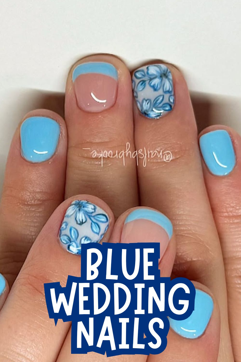 Sky Blue Florals
