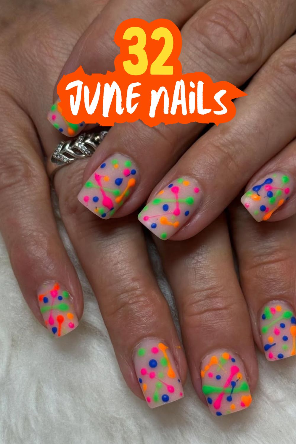 Neon Splatter Dots