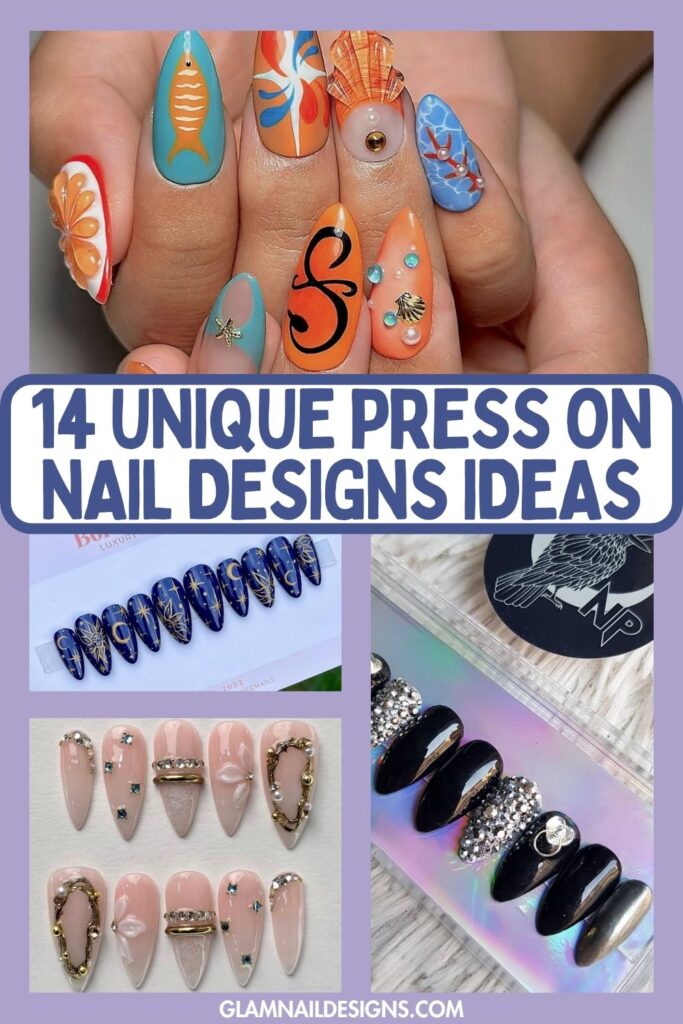 press on nail designs_Pinterest Pin