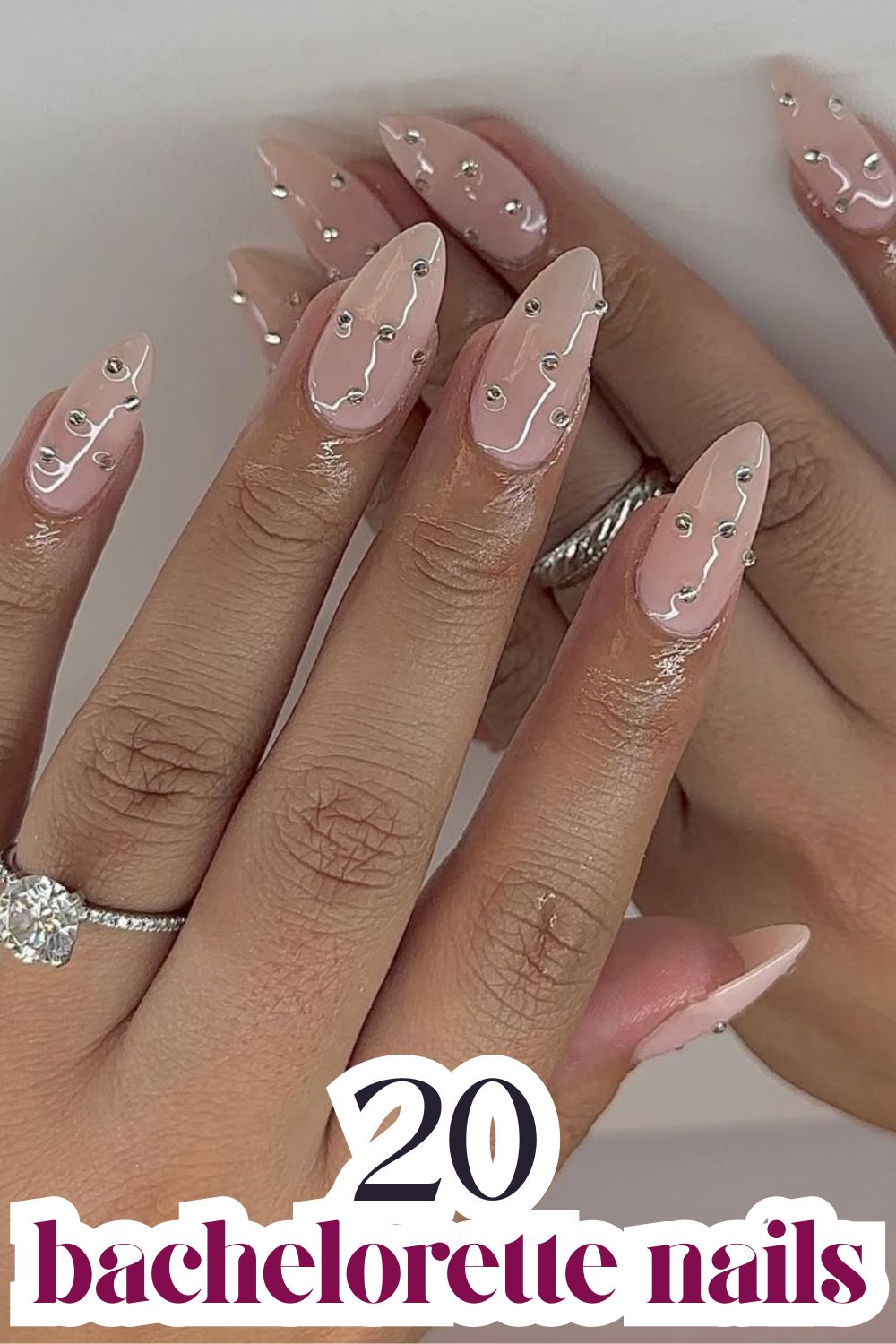 Blush Crystal Swirls