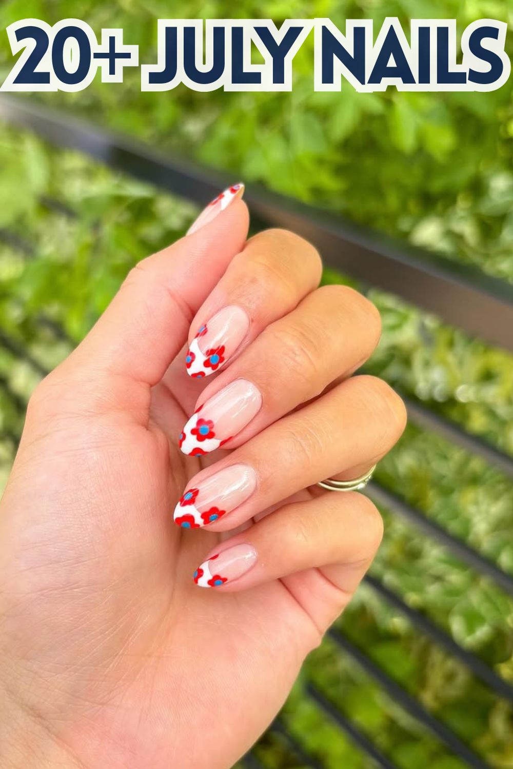 Floral French Tips